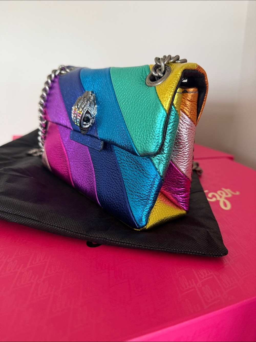 Kurt Geiger LEATHER KENSINGTON BAG - Picture 4 of 8